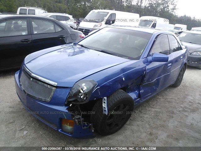 1G6DM577940136559 - 2004 CADILLAC CTS BLUE photo 2