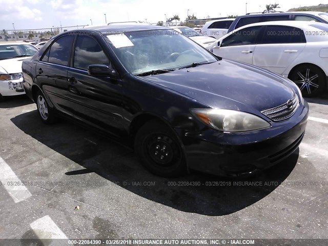 4T1BF32K93U044448 - 2003 TOYOTA CAMRY LE/XLE/SE BLACK photo 1