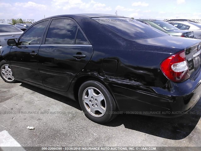 4T1BF32K93U044448 - 2003 TOYOTA CAMRY LE/XLE/SE BLACK photo 6