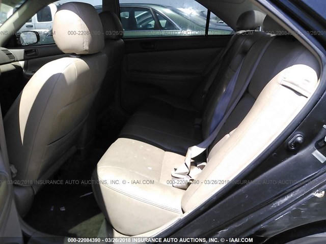 4T1BF32K93U044448 - 2003 TOYOTA CAMRY LE/XLE/SE BLACK photo 8