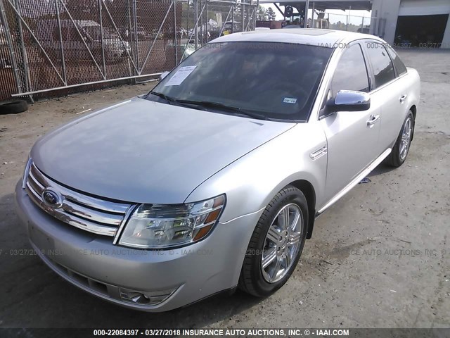 1FAHP25W19G100254 - 2009 FORD TAURUS LIMITED SILVER photo 2