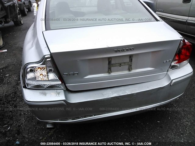YV1RS592262534997 - 2006 VOLVO S60 2.5T SILVER photo 6