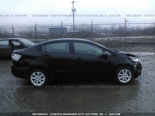 KNADM4A39F6443577 - 2015 KIA RIO LX BLACK photo 6