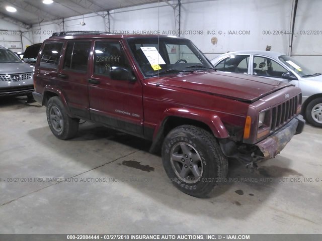 1J4FF68S0XL655599 - 1999 JEEP CHEROKEE SPORT/CLASSIC RED photo 1