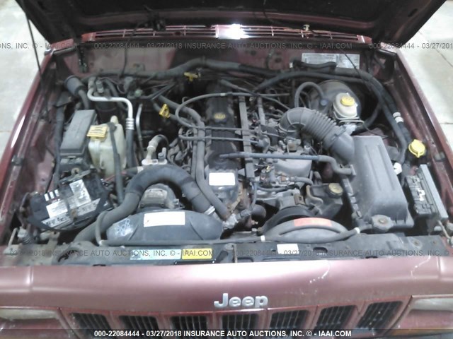 1J4FF68S0XL655599 - 1999 JEEP CHEROKEE SPORT/CLASSIC წითელი ფოტო 10