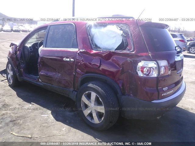 1GKKVRED2BJ290981 - 2011 GMC ACADIA SLT-1 Rouge photo 3