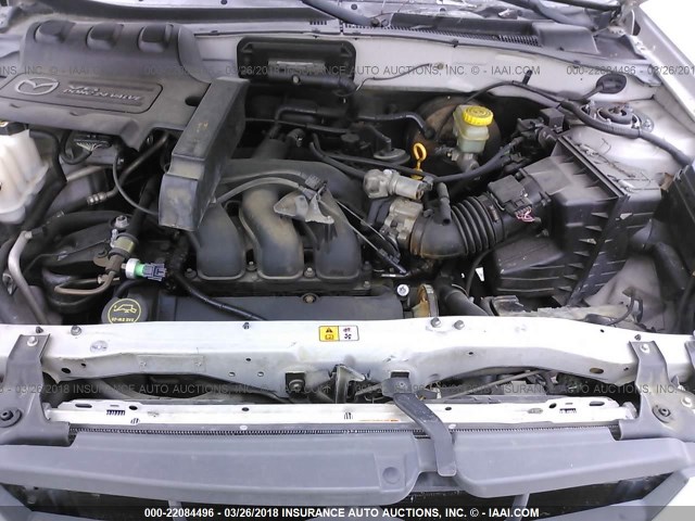 4F2YU091X1KM36492 - 2001 MAZDA TRIBUTE LX/ES SILVER photo 10