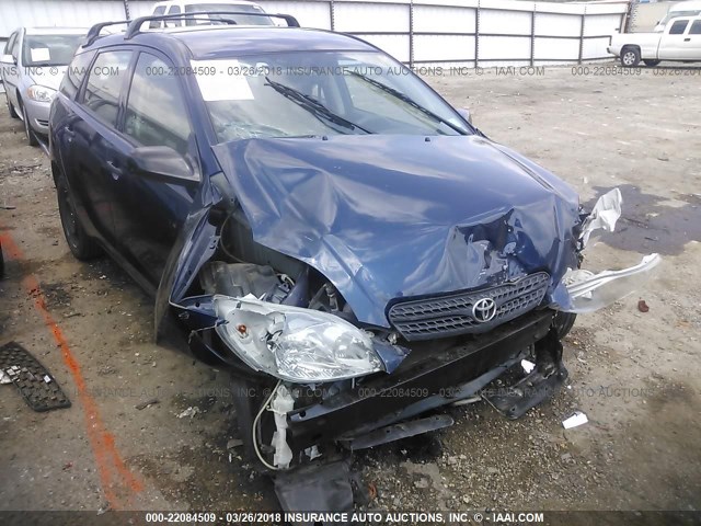 2T1KR32E38C713307 - 2008 TOYOTA COROLLA MATRIX XR BLUE photo 1