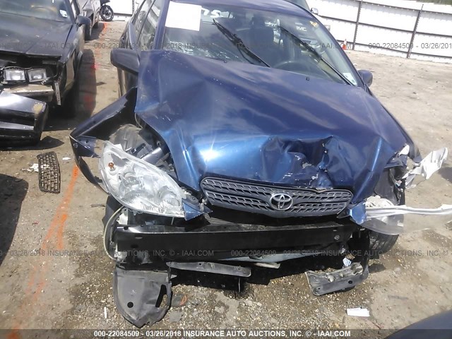 2T1KR32E38C713307 - 2008 TOYOTA COROLLA MATRIX XR BLUE photo 6