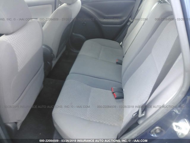 2T1KR32E38C713307 - 2008 TOYOTA COROLLA MATRIX XR BLUE photo 8