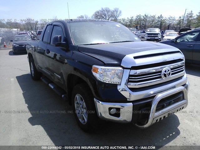 5TFUM5F19GX064347 - 2016 TOYOTA TUNDRA DOUBLE CAB SR/SR5 BLACK photo 1