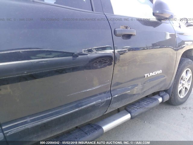 5TFUM5F19GX064347 - 2016 TOYOTA TUNDRA DOUBLE CAB SR/SR5 BLACK photo 6