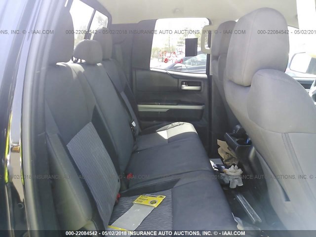 5TFUM5F19GX064347 - 2016 TOYOTA TUNDRA DOUBLE CAB SR/SR5 BLACK photo 8