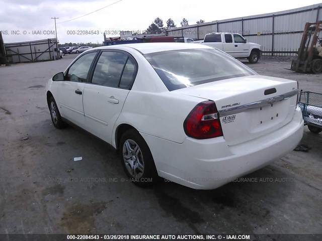 1G1ZS58F97F140720 - 2007 CHEVROLET MALIBU LS თეთრი ფოტო 3