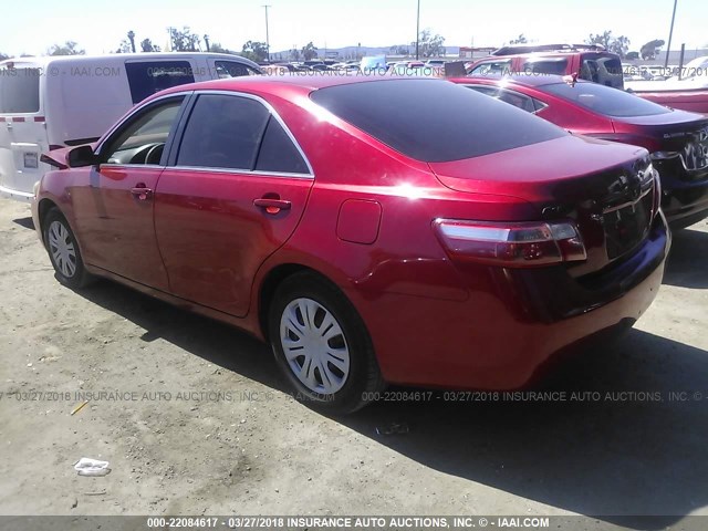 4T1BE46K57U182769 - 2007 TOYOTA CAMRY NEW GENERAT CE/LE/XLE/SE RED photo 3