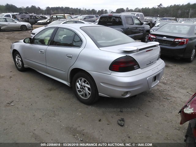 1G2NE52F64M692533 - 2004 PONTIAC GRAND AM SE SILVER photo 3