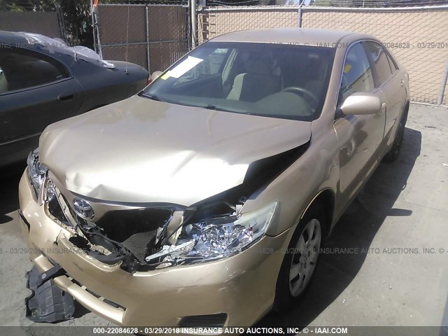 4T1BF3EK2AU056496 - 2010 TOYOTA CAMRY SE/LE/XLE GOLD photo 2