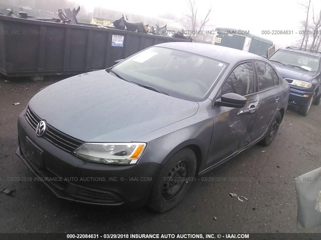 3VW2K7AJ8BM030797 - 2011 VOLKSWAGEN JETTA S 灰色 照片 2