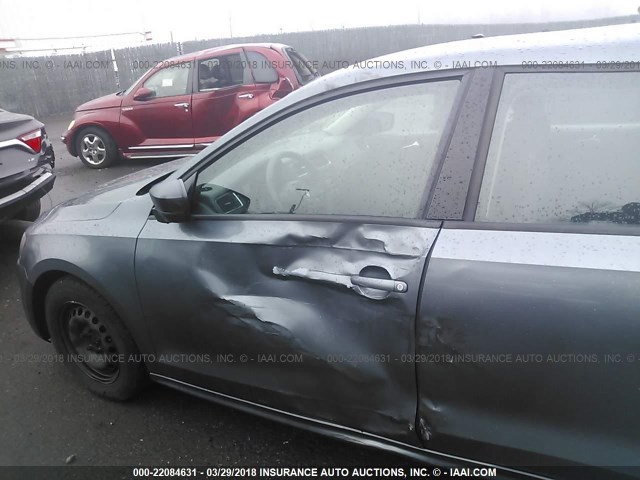 3VW2K7AJ8BM030797 - 2011 VOLKSWAGEN JETTA S 灰色 照片 6