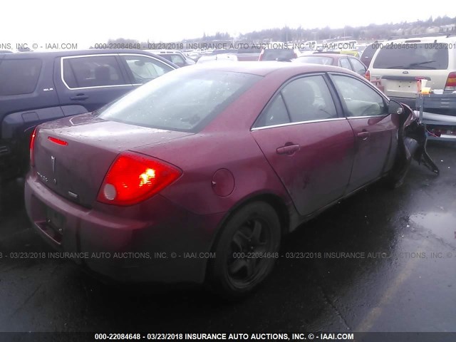 1G2ZA5E09A4106164 - 2010 PONTIAC G6 MAROON photo 4