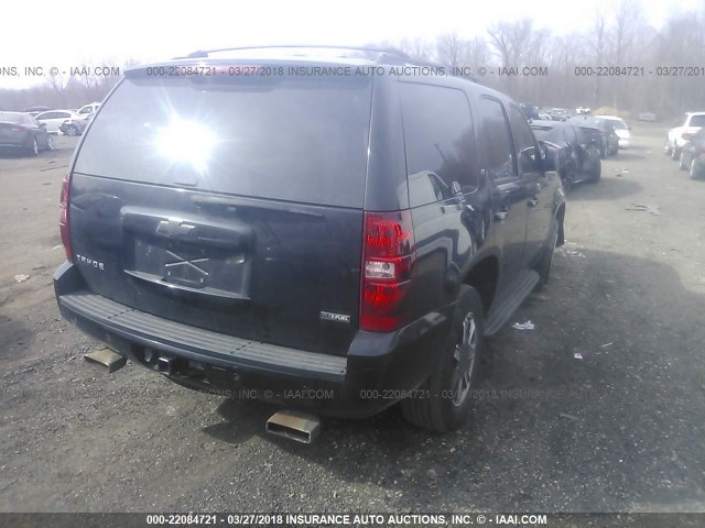 1GNFK23079J124602 - 2009 CHEVROLET TAHOE K1500 LT BLACK photo 4