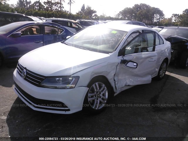 3VW2B7AJ7HM330310 - 2017 VOLKSWAGEN JETTA S WHITE photo 2