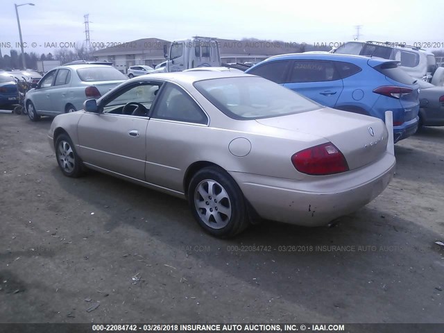 19UYA42431A035765 - 2001 ACURA 3.2CL TAN photo 3