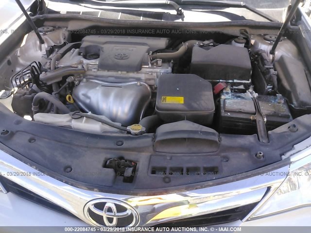 4T1BF1FK8CU064494 - 2012 TOYOTA CAMRY SE/LE/XLE GRAY photo 10
