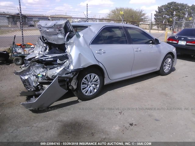 4T1BF1FK8CU064494 - 2012 TOYOTA CAMRY SE/LE/XLE GRAY photo 4