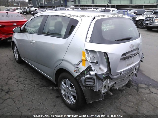 1G1JB6SH1C4132274 - 2012 CHEVROLET SONIC LS SILVER photo 3