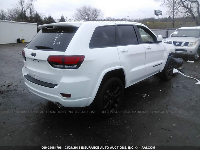 1C4RJFAG1JC256957 - 2018 JEEP GRAND CHEROKEE LAREDO WHITE photo 4