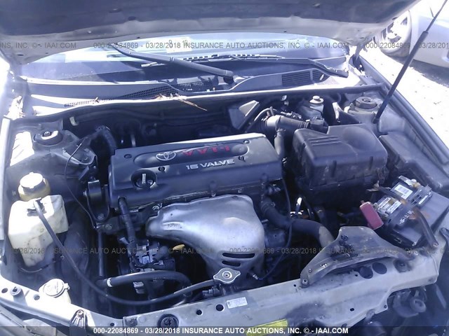 4T1BE32K74U907557 - 2004 TOYOTA CAMRY LE/XLE/SE SILVER photo 10