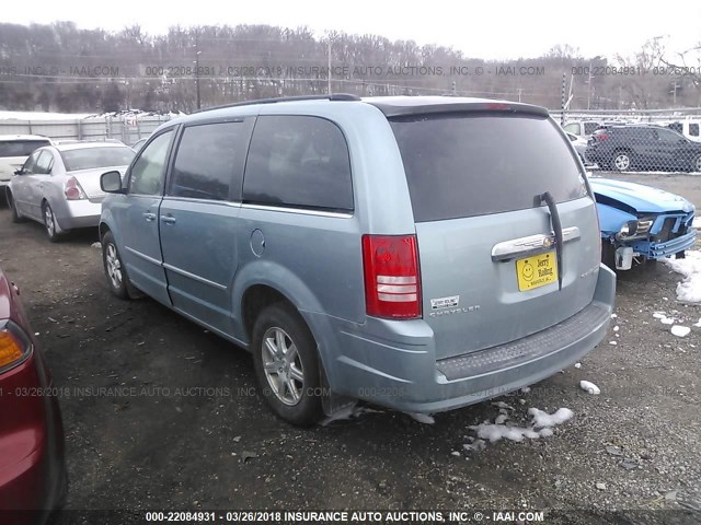 2A8HR54119R529171 - 2009 CHRYSLER TOWN & COUNTRY TOURING Light Blue photo 3