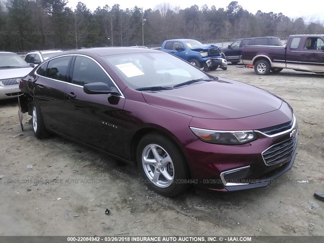 1G1ZB5ST5GF256026 - 2016 CHEVROLET MALIBU LS ბურგუნდია ფოტო 1