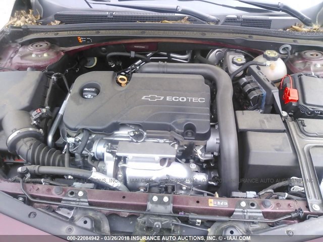 1G1ZB5ST5GF256026 - 2016 CHEVROLET MALIBU LS ბურგუნდია ფოტო 10
