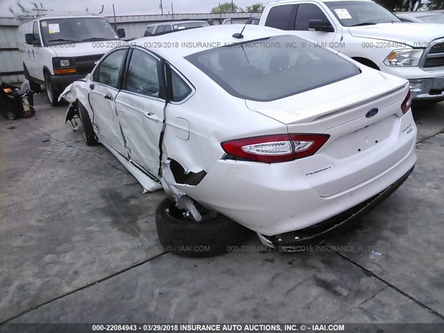 3FA6P0K94GR327826 - 2016 FORD FUSION TITANIUM WHITE photo 3