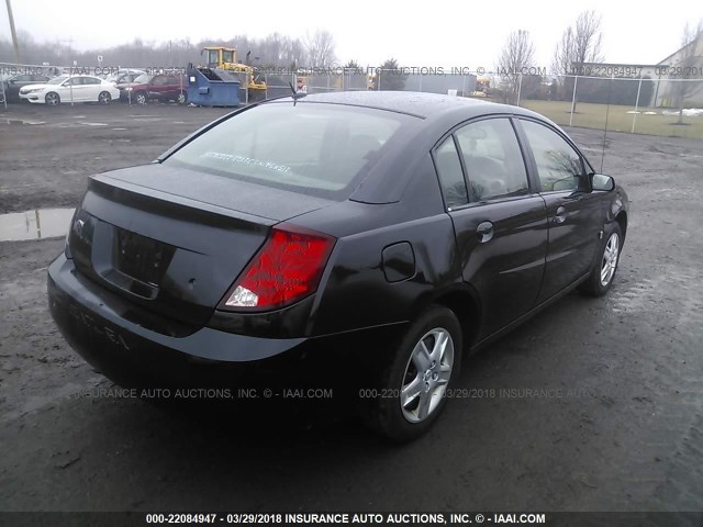 1G8AZ55F47Z201131 - 2007 SATURN ION LEVEL 2 BLACK photo 4