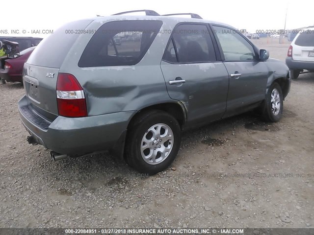 2HNYD18642H511368 - 2002 ACURA MDX TOURING GREEN photo 4