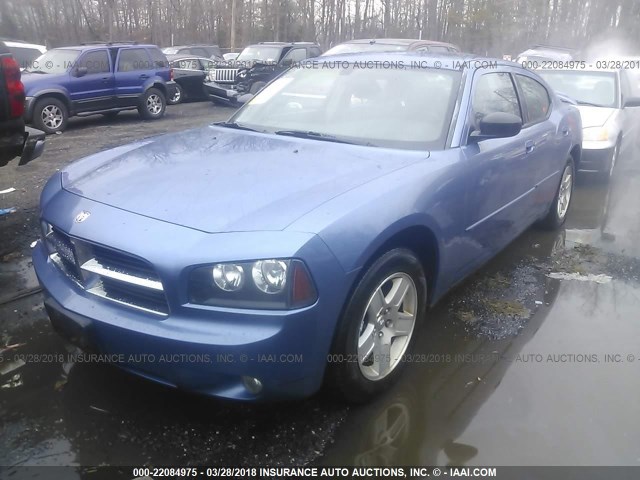 2B3KA43GX7H824942 - 2007 DODGE CHARGER SE/SXT BLUE photo 2