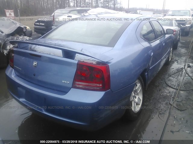 2B3KA43GX7H824942 - 2007 DODGE CHARGER SE/SXT BLUE photo 4