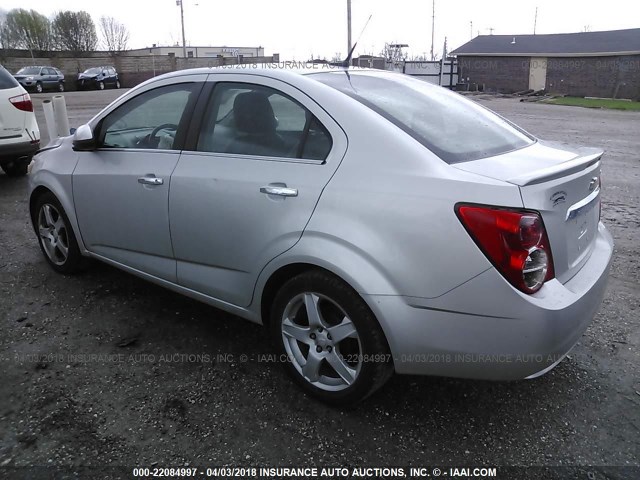 1G1JE5SB5D4126184 - 2013 CHEVROLET SONIC LTZ GRAY photo 3