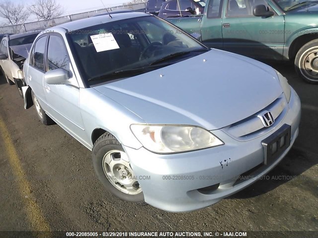 JHMES96634S014810 - 2004 HONDA CIVIC HYBRID SILVER photo 1