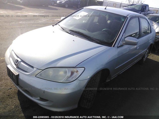 JHMES96634S014810 - 2004 HONDA CIVIC HYBRID SILVER photo 2