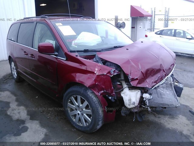 2A8HR54P98R844450 - 2008 CHRYSLER TOWN & COUNTRY TOURING MAROON photo 1