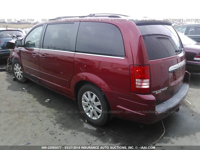 2A8HR54P98R844450 - 2008 CHRYSLER TOWN & COUNTRY TOURING MAROON photo 3