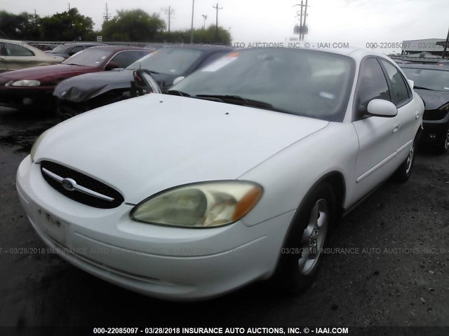 1FAFP53U23G254697 - 2003 FORD TAURUS SE WHITE photo 2