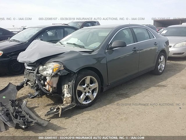 1G1ZG57B59F108690 - 2009 CHEVROLET MALIBU LS 灰色 照片 2