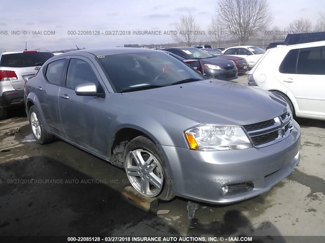 1C3CDZCB1DN626656 - 2013 DODGE AVENGER SXT SILVER photo 1