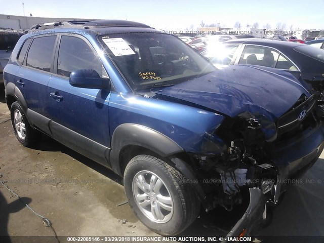 KM8JN12D17U635061 - 2007 HYUNDAI TUCSON SE/LIMITED BLUE photo 1