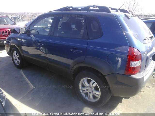 KM8JN12D17U635061 - 2007 HYUNDAI TUCSON SE/LIMITED BLUE photo 3